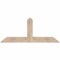 Ekena Millwork Portland Smooth Timber Gable Bracket, Douglas Fir, 60"W x 25"H x 5 1/2"D x 5 1/2"F, 10/12 Pitch GBW060X25X0606POR00SDF - alternate 1